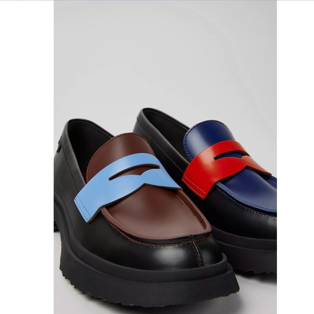 Camper Walden Leather Moc Toe Loafer Shoe Women's size 9 / EU 40 EUC